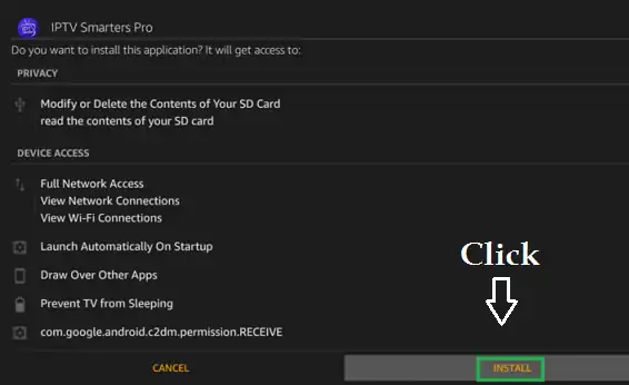 installing iptv app